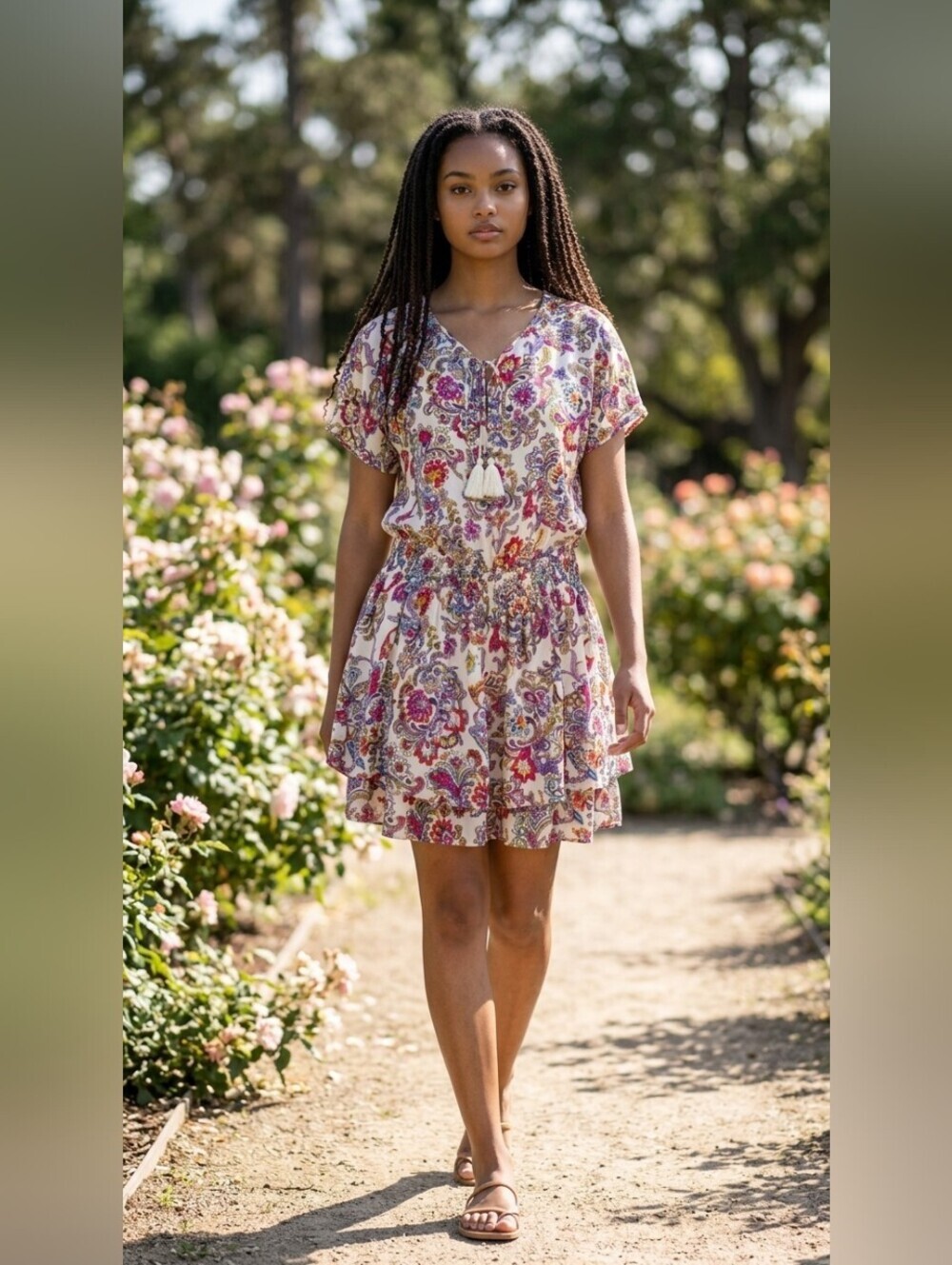 Banana Republic Floral Print Dress - Picture 1 of 6